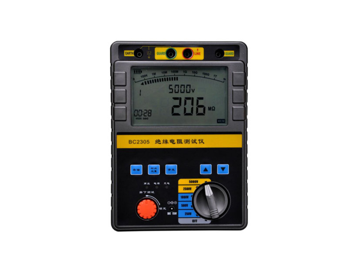 BC2305 數字雙顯絕緣電阻測試儀